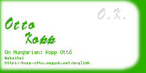 otto kopp business card